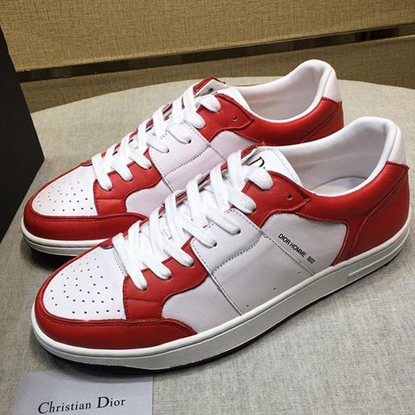 

b02 sneaker in calfskin mens shoes manner schuhe low plus size lace -up sports casual men shoes lightweight luxury footwear