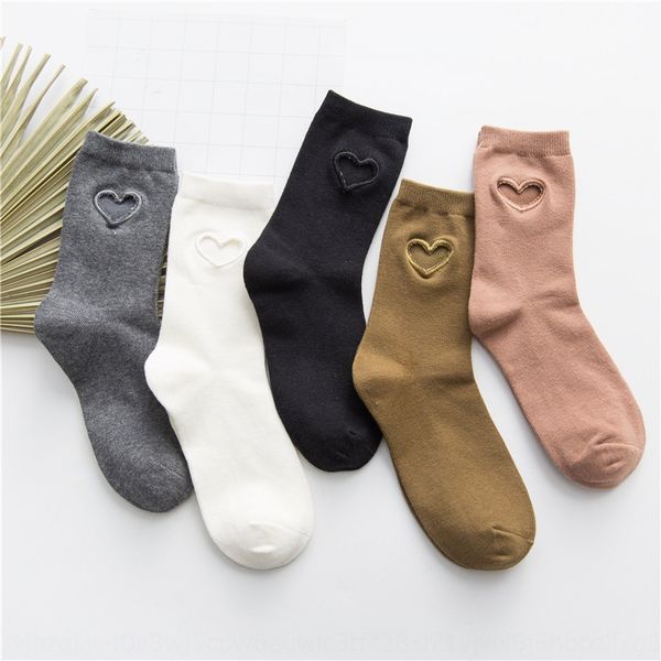 

hollowed-out love hole cotton ladies stacked street shooting medium medium socks fashion middle tube socks, Pink;yellow