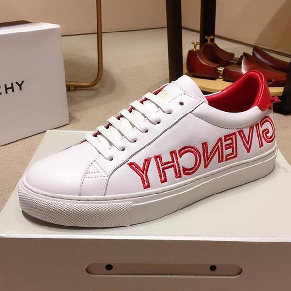 

2021 fast delivery reverse sneakers in leather mens shoes comfortable vintage soft footwears lace -up low men shoes scarpe da uomo di lu, Black