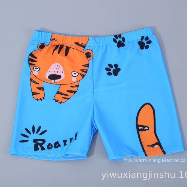 

2020 new children's boys' teenagers quick-drying cartoon lace-up swimming trunks boxer swimming trunks, Black