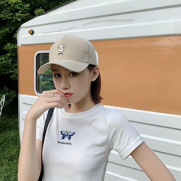 

9jifh hat female street couple personalized fashion brand hip-hop casual sun baseball baseball cap hat female sunscreen summer all-match cap, Blue;gray
