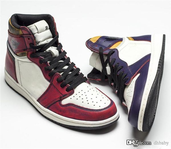 

2019 аутентичного sb air high 1 og defiant баскетбол обувь лейкерс light bone суд фиолетовых черное золото ретро мужчины кроссовки cd6578-50