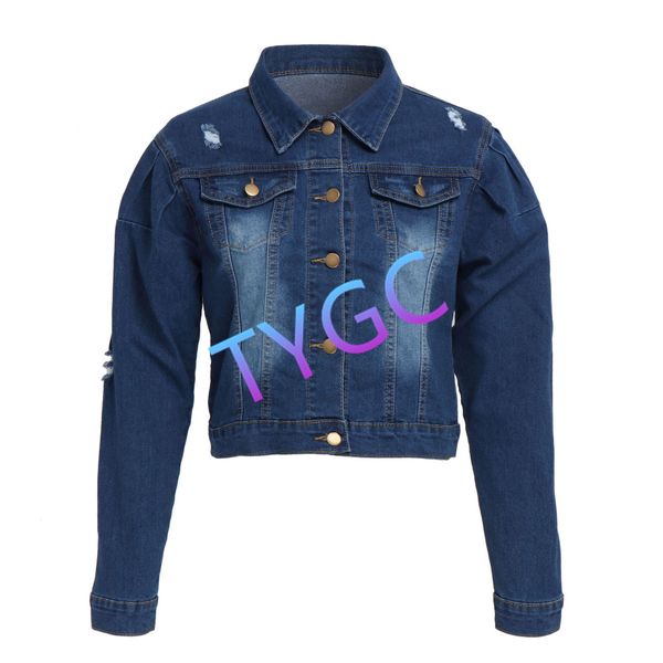 

jean blouse coat jacket wrap new women's coat lapel button long sleeve women's wear for spring autumn, Black;brown