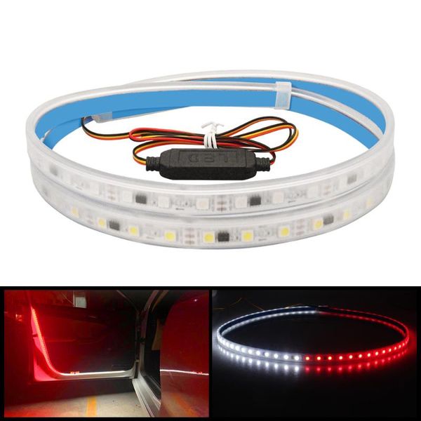 

12v car led door light 120cm auto door warning light safety at night strobe lamp flexible strip decoration lamp auto accessories