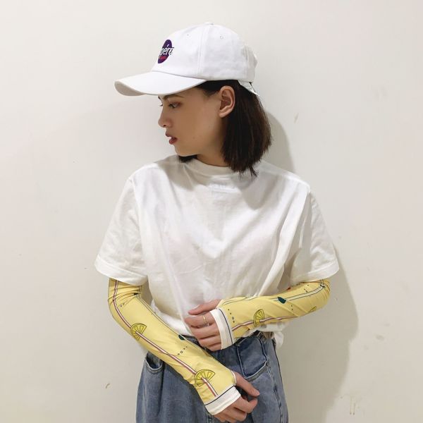 

лето фруктовый лед sleevecartoon соломы модно солнцезащитный крем льда рукав мини-фрукты все соответствующие солнцезащитный крем рукав, Black