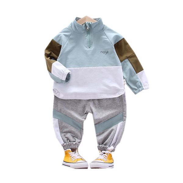 

new spring autumn baby boys girls clothes children cotton sport jacket pants 2 piece set toddler fashion costume kids tracksuits, White