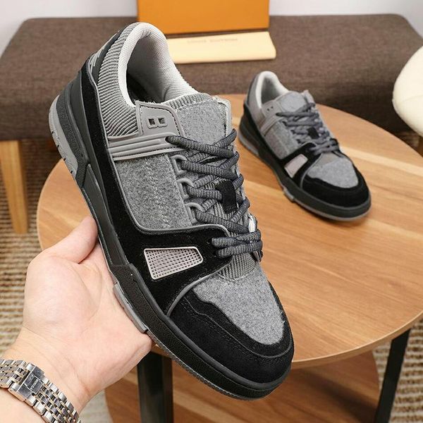 

new arrival trainer sneaker mens shoes zapatos de moda para hombre breathable footwears comfortable plus size low sports men shoes, Black