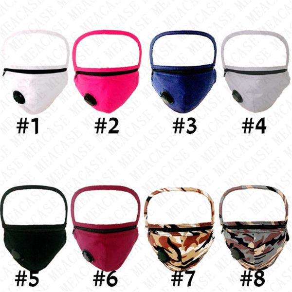 

zipper face shield masks designer antifog full face protective masks adjustable can installed filters cycling breather mask cover new d72710