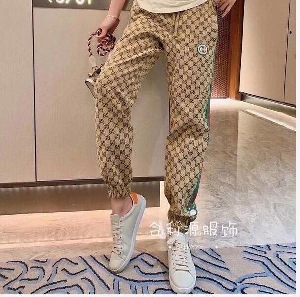 

the latest design pants of 2020 fashion trend printing letters loose comfortable casual pants 2 colors fashion 2020 new, Black;white