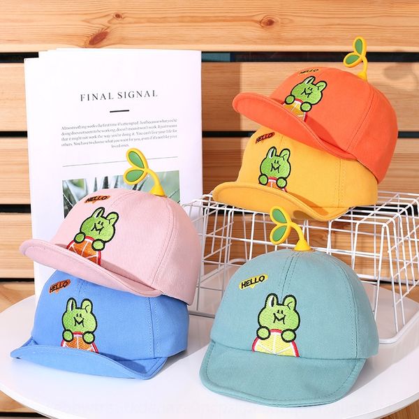 

tiyu autumn new korean style cartoon stereo frog flip baby all-match fresh soft sun sun edge hat sunshade hat, Blue;gray