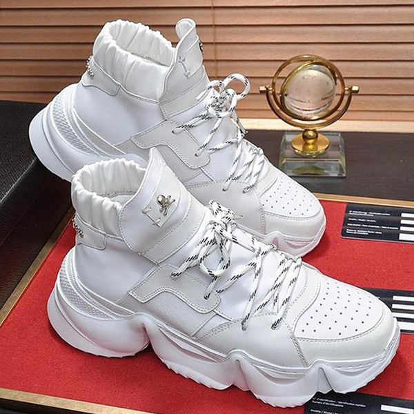 

new arrival high sneakers monster 0 .2 mens shoes with origin box lace -up outdoor walking shoes white chaussures de sport pour hommes, Black
