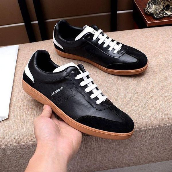 

mens shoes sale calfskin sneaker b01 logo comfortable outdoor walking lace -up casual men shoes soft footwears scarpe da uomo