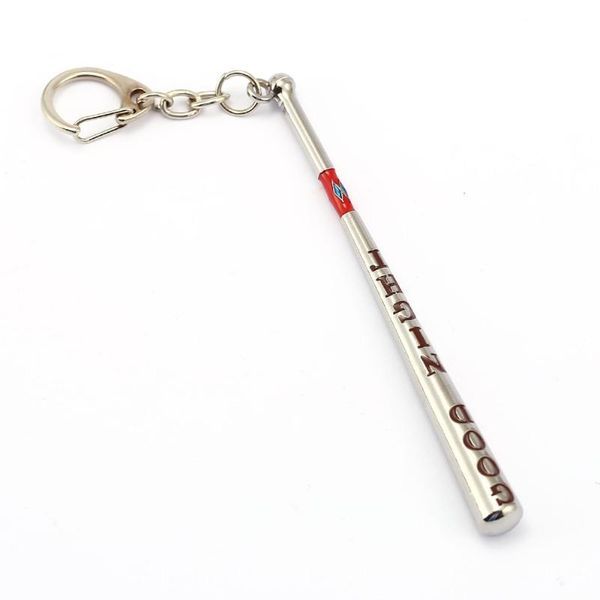 

suicide squad baseball bat keychain quinn key rings holder for gift chaveiro car key chain jewelry men souvenir ys11769, Silver