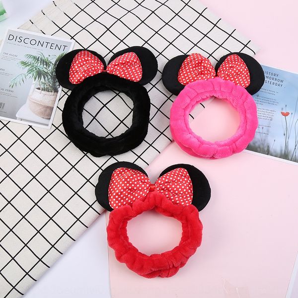 

2019 hair butterfly hair new korean style headband cartoon character bow hairband big ear hairpin children's gift, Slivery;white