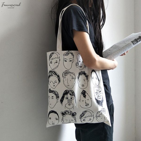 

simple women package elegant canvas bag handbags japanese zipper literary shoulder bags casual shopping tote girls handbag 50