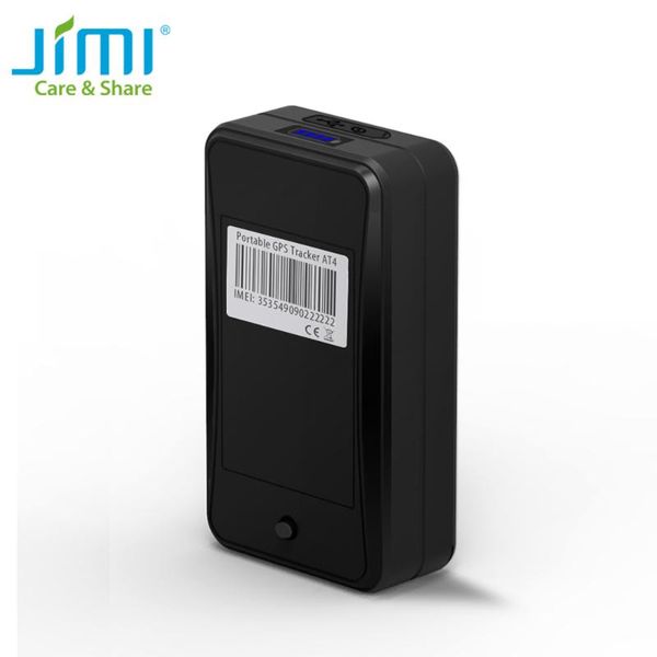 

jimi at4 portable gps tracker asset strong magnet voice monitoring 10000mah vibration movement track device for vehicle bicycle