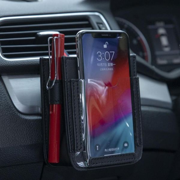 

car air vent storage bag multifunctional strong automotive mobile phone storage pouch 4 pockets organizer