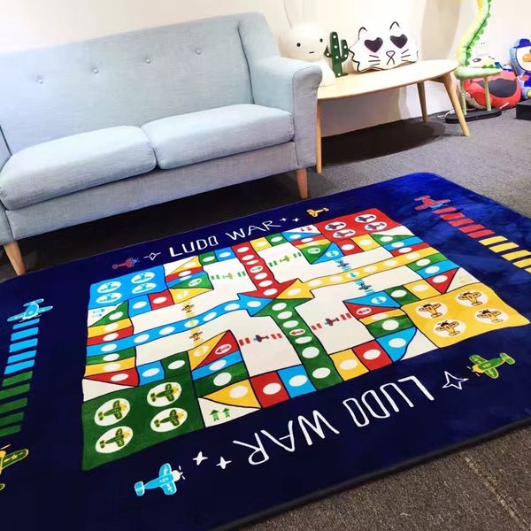 

yvws7 fleece multi-functional flying chess baby climbing wool yoga large floor fleece multi-functional flying chess baby climbing carpet car