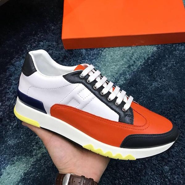 

trail sneaker mens shoes fashion classic footwears sports low luxury lace -up casual men shoes herren luxus marken schuhe, Black