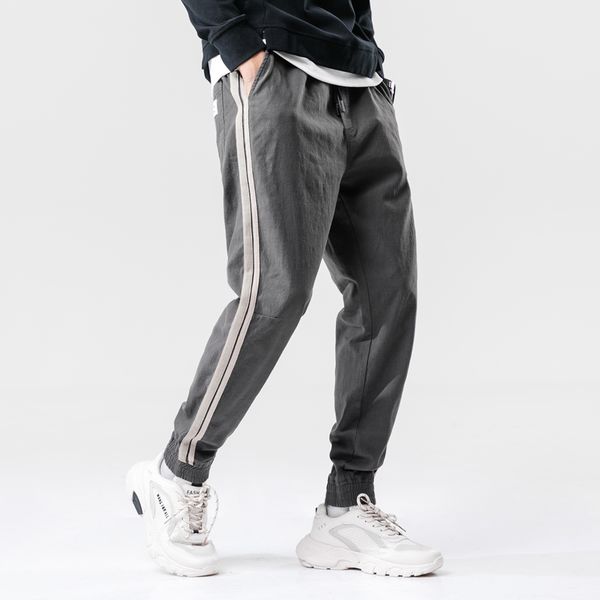 

men harem hip pants trousers streetwear sweatpants hombre male casual fashion cargo pants men jogger harajuku, Black