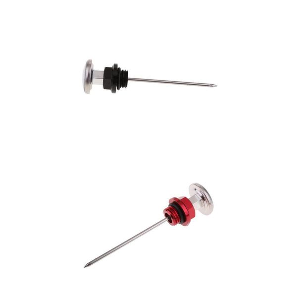 

oil tank dipstick w/temperature gauge for 110 125cc atv black+red