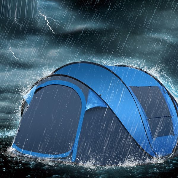 

outdoor large space 3-4 people tent rainproof windproof camping automatic speed open tent hand throw camping