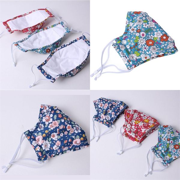 

washable face masks pm2.5 printing mouth respirator pure cotton filter mascarilla colourful outdoors 5oj e2