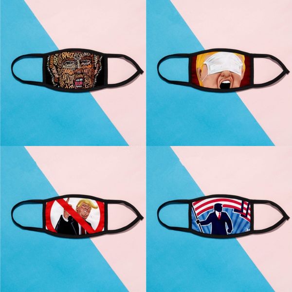 

printed face mask printed mouth mask thin breathable summer ultra thin cotton seal the president of the united states designer printed ma#21