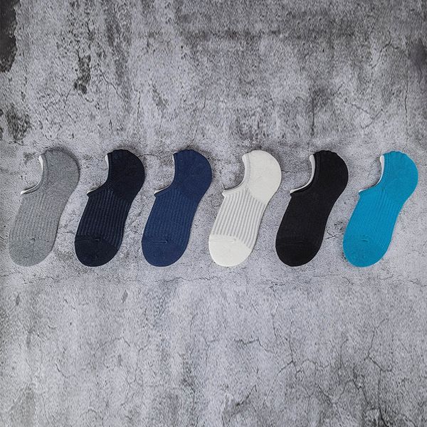 

konlee sports boat men's 2020 invisible socks new heel-invisible socks s20, Black