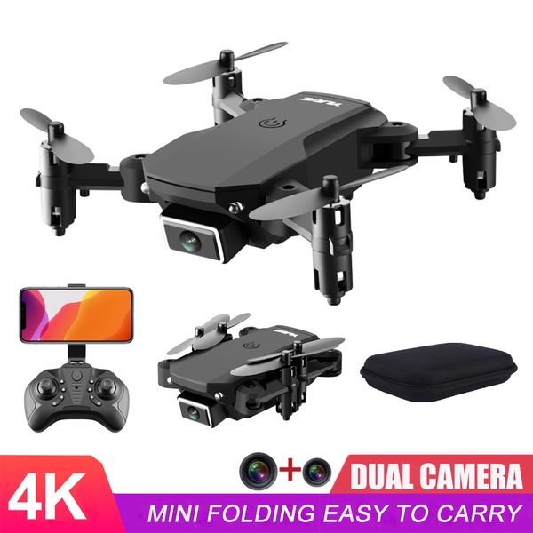 

ahoha мини drone 4k 1080p hd двойная камера складная drone широкоугольный wifi fpv высота удерживать quadcopter professional rc drone игрушк