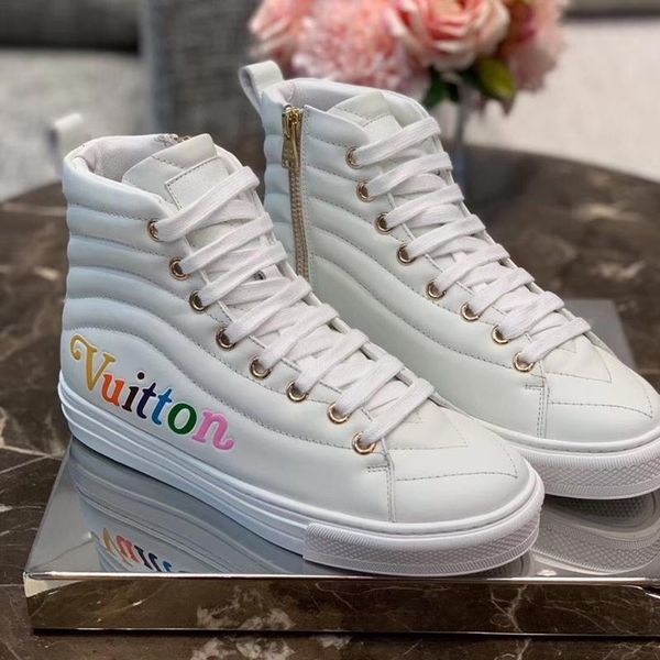 

быстрая доставка женская повседневная обувь footwears удобный высокий top luxury sport женские кожаные ботинки моды stellar кроссовки беспла, Black