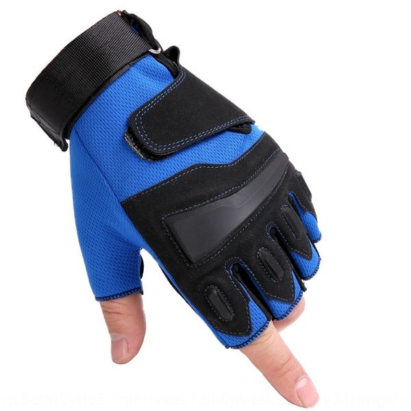

pdx3h colored eagle men' and women' fitness cycling outdoor half finger breathable anti-slip weightlifting bicycle gloves and gl, Blue;gray