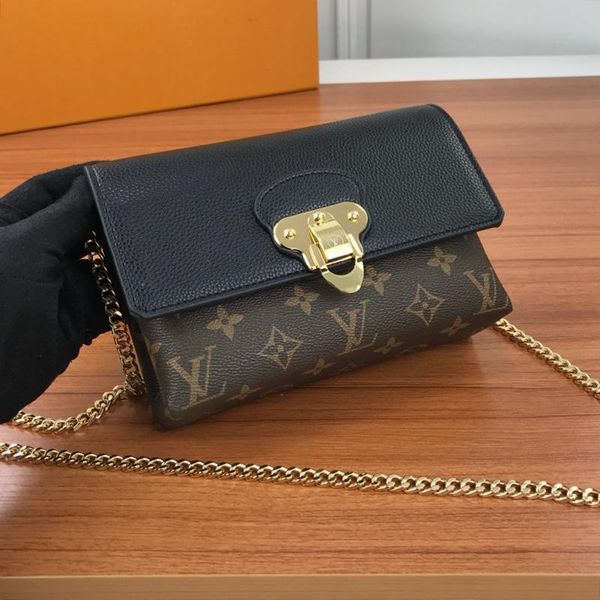 

womens bag leather chain shoulder bags new arrival crossbody bags simple style luxury design type ladies messenger bag