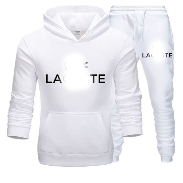

lacÃ²ste 2020 luxury designer brand men sets hooded tracksuit track sweat suits male sweatsuit mens sporting, Gray