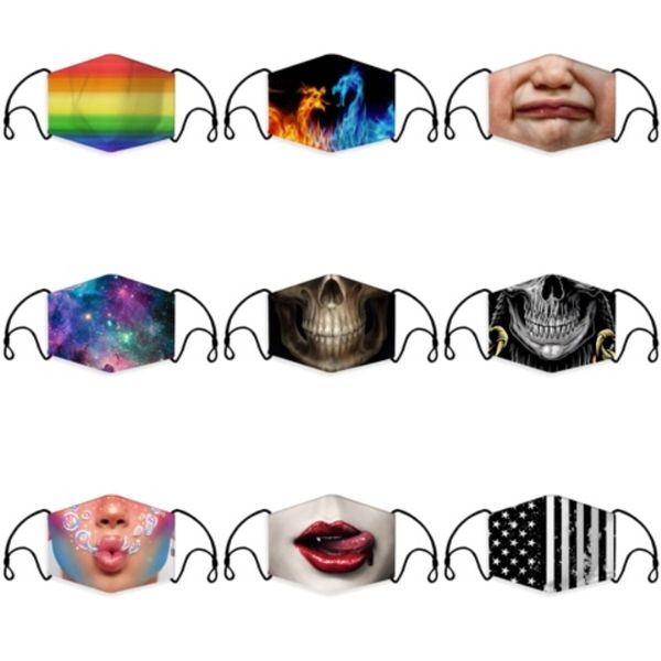 

elastic earloop protective face masks multicolors anti splash haze particulate mouth mask dust proof mascherine in stock 2 2ej e1#716