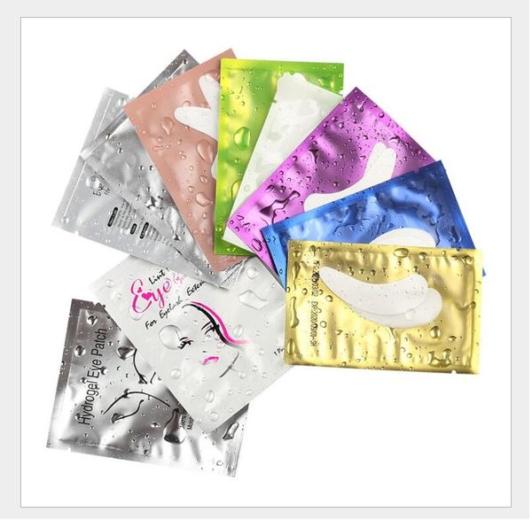 

wholesale disposable eyelash eyelid attached to willow leaf shaped eye paste non-woven fabric hydrogel false eyelash auxiliary device