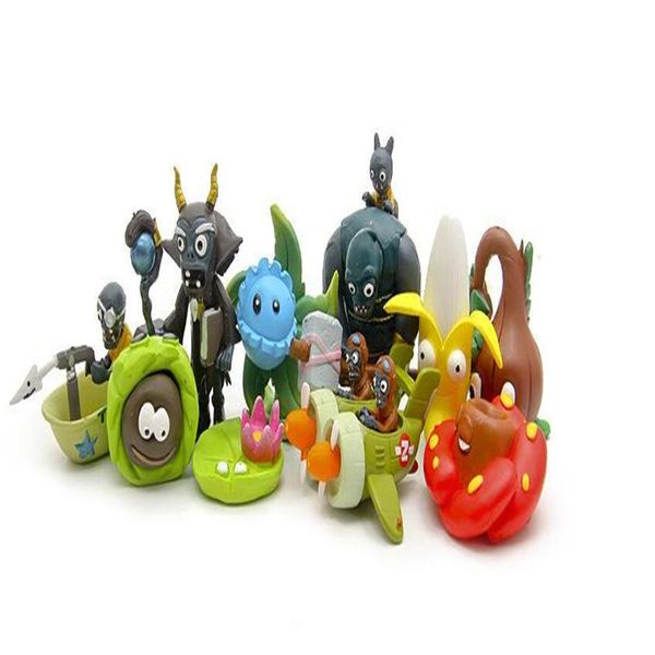 

10шт / набор растение vs zombies симпатичного пвх фигурка игрушка кукла игра игрушка zombies brinquedos для детей 2-7cm