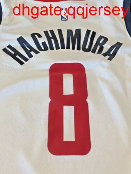 дешевый rui hachimura # 8 2019-20 джерси - top vest прошитой майки для баскетбола, Gray