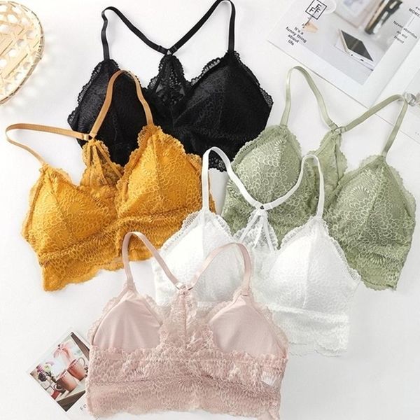 

bras seamless for women comfortable padded intimates wireless bralette lace floral push up bra non-adjusted lingerie, Red;black