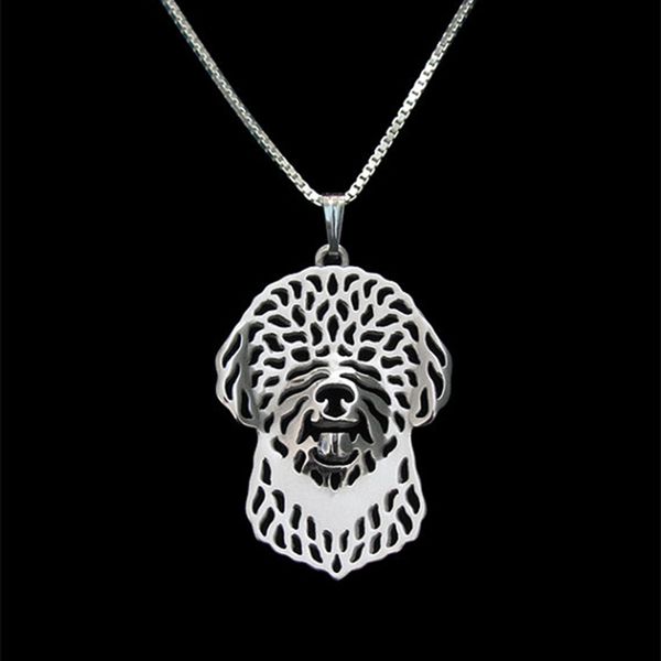 

lagotto romagnolo pendant necklace jewelry women friend choker, Silver