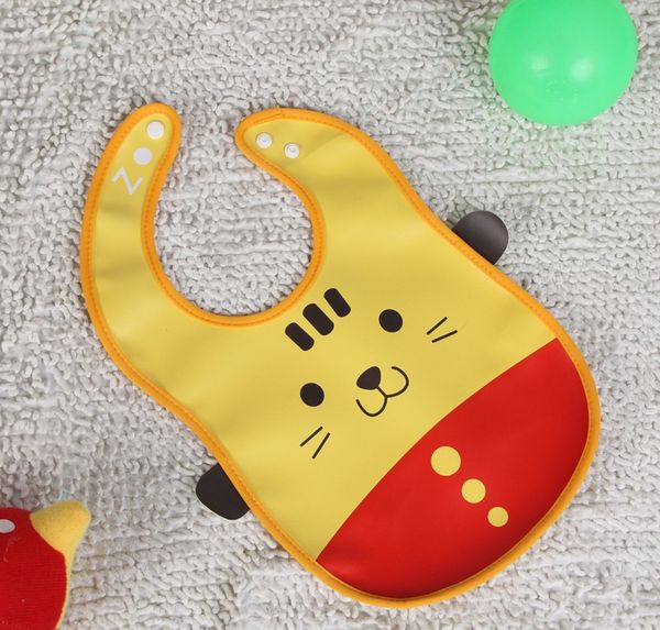 

jkkrj animal-shaped animal-shaped pvc meal bag three-di supplies pvc dining bag three-dimensional wash-bib cartoon waterproof bib baby