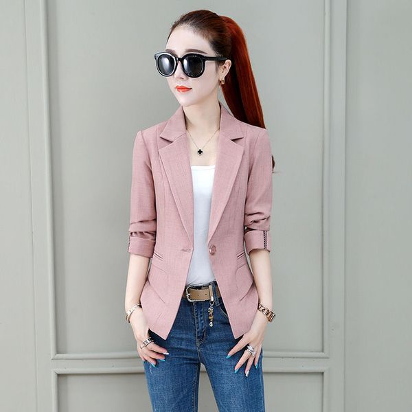 

suit early spring suit jacket female 2020 new spring and autumn net red february and august popular short thin coat ins tide, White;black