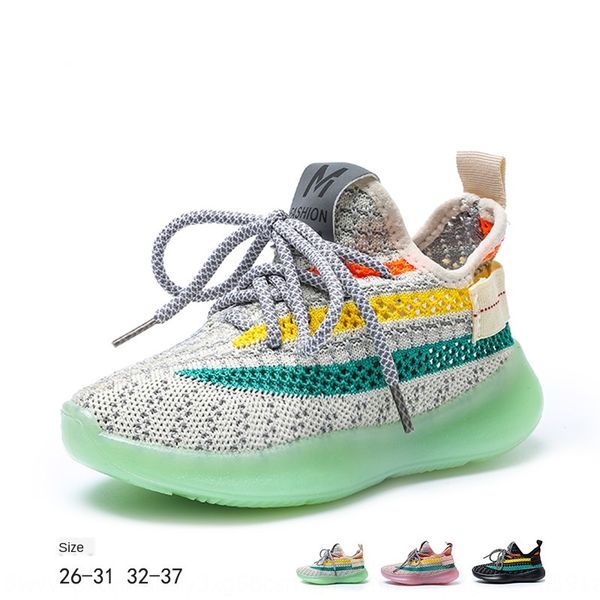 

girls' coconut sneakers sports sports 2020 boys' sneakers children's coconut mesh breathable daddy shoes antiskid children , Black