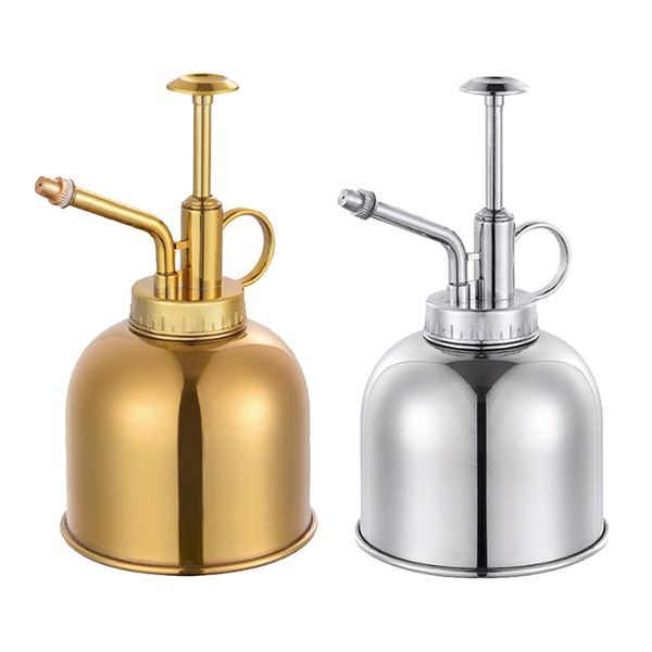 

2pcs stainless steel flower watering can hand pressure succulent plant