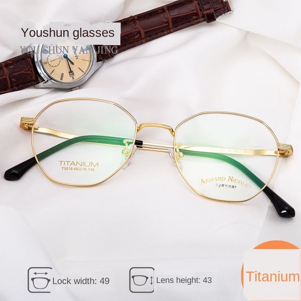 

1bwri literature and art b titanium small polygon myopia frame shenzhen myopia glassesglasses glasseselectroplated glasses frame for men and, Silver
