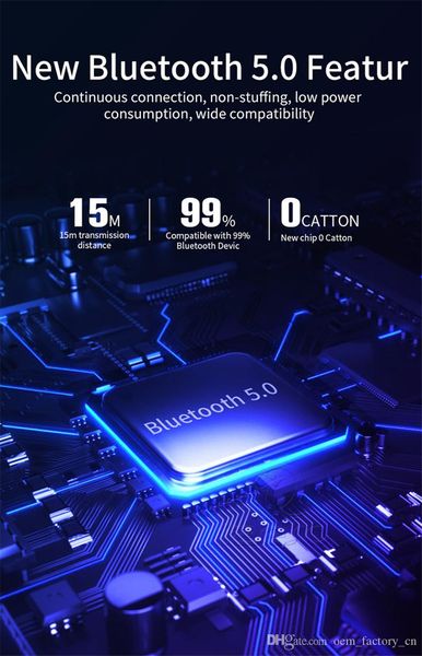 

lb 10 wireless bluetooth 5.0 mini earphone noise reduction handstouch headphone sports waterproof unique tws earbuds with mirror mmzzaj