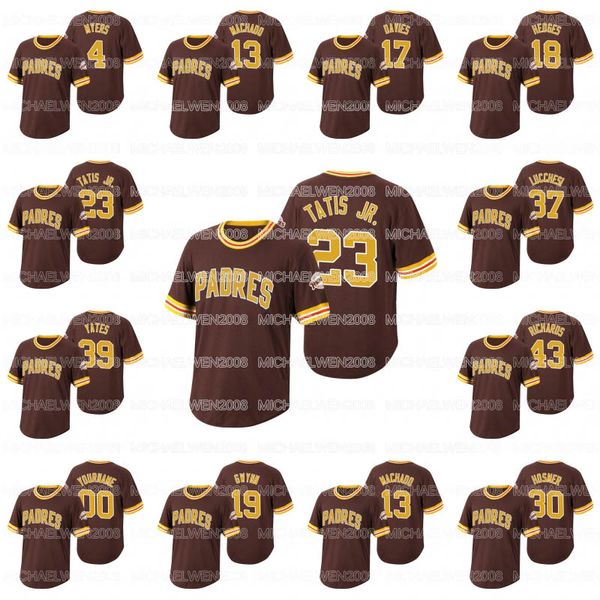 

san diego 23 fernando tatis jr. 2020 13 manny machado hunter renfroe garcia eric hosmer manuel margot myers tony gwynn paddack jersey, Blue;black