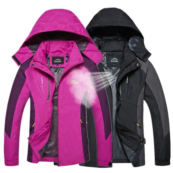 

mens and women outdoor hiking jacket autumn windproof sport windbreaker coat male camping climbing fishing trekking jacket, Blue;black