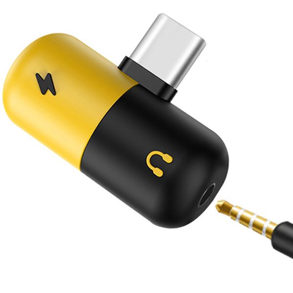 

cherie type c 3.5mm aux usc c female adapter earphone jack audio for samsung xiaomi huawei converter charging calling headphones