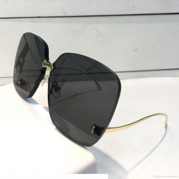 

0352 designer sunglasses for women fashion wrap sunglass frameless coating mirror lens carbon fiber legs summer style 0352s, White;black